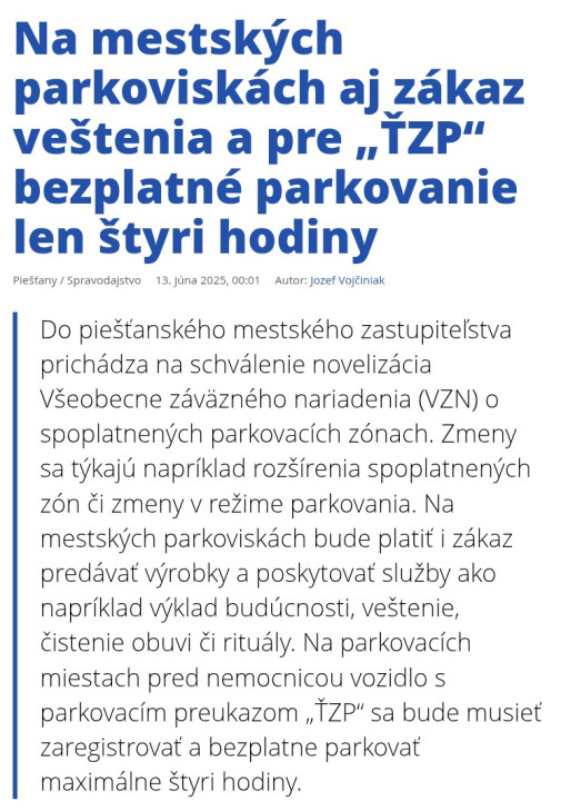 zákaz veštenia